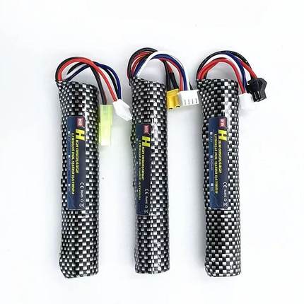 锦明8代电动玩具枪11.1V锂电池SM司马M4司骏416小田宫XT30精击SLR