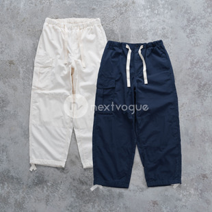 EASY PANTS抽绳口袋工装 NextVogue 宽松休闲长裤 24ss NANAMICA