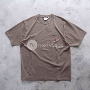 NextVogue One Gramicci T恤24ss point T全棉口袋刺绣logo短袖