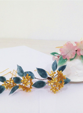 琢玉撷珠 江南 吴黎 cos 头饰  桂花 海棠 热缩 古风 汉服 百 景