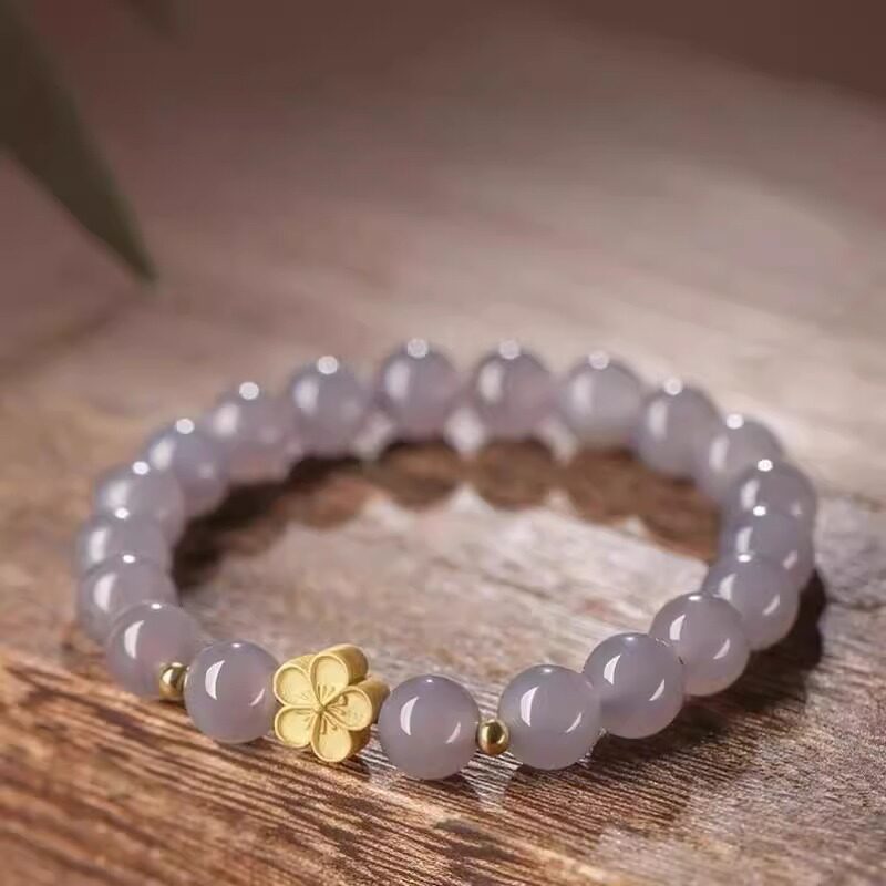 奥特莱斯新中式烟紫色手链