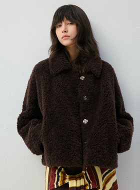 VIVIDINI休闲百搭翻领女士外套