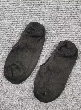 夏季船袜女纯色包边简约吸汗棉质黑色隐形袜硅胶防滑浅口女士袜子