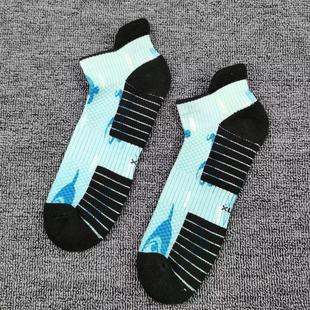 外贸单纯棉袜子女毛巾底秋季 印染无骨男袜 短袜吸汗跑步运动袜小码