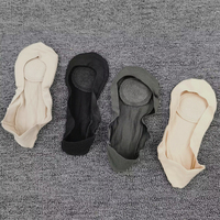 外貿(mào)超淺口襪子女硅膠防滑純棉隱形襪夏季前掌海綿墊減壓襪底船襪