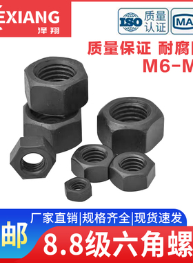 8.8级高强度螺帽螺母螺丝母M6M8M10M12M14M16M18M20M24M56M64M68