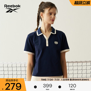 Reebok锐步官方24年新款 女士经典 简约百搭运动休闲舒适Polo衫