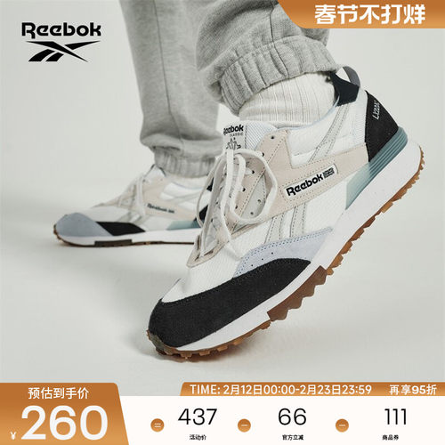美式复古复古跑鞋reebok男女系带
