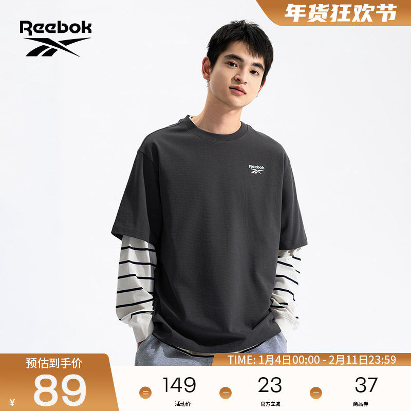 Reebok锐步官方男女款后背潮流印花运动休闲简约舒适短袖T恤,运动服/休闲服装,运动T恤,淘宝优惠券,粉丝福利购,淘宝优惠卷