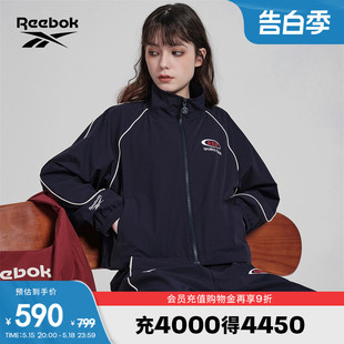 女子梭织经典 Reebok锐步官方24春夏新款 简约时尚 线条夹克外套