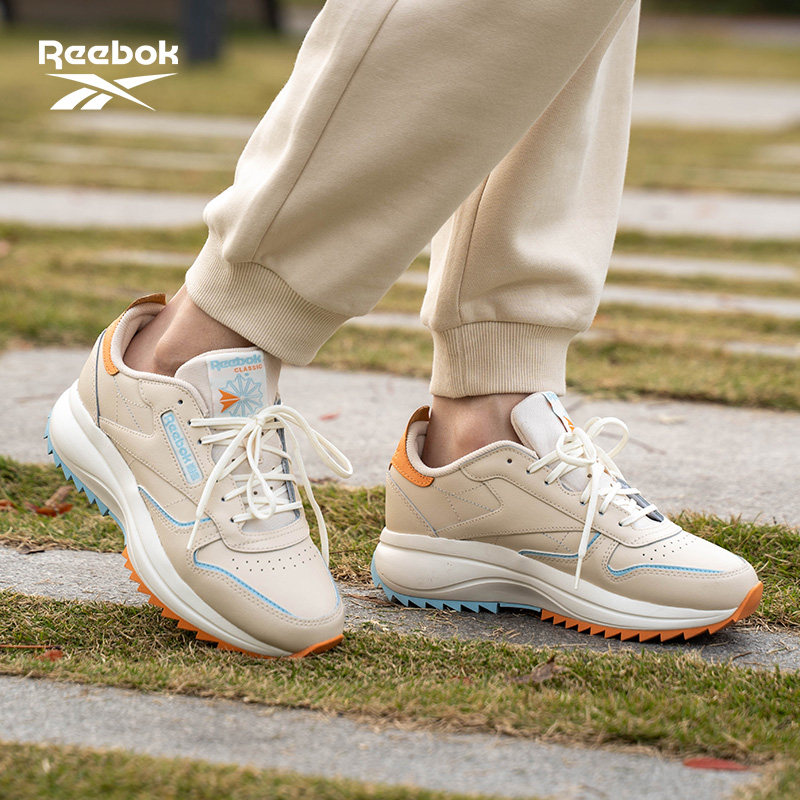 Reebok锐步官方26年新款女款CL LEATHER SP EXTRA休闲复古跑鞋