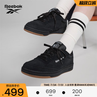 Reebok锐步官方男女情侣款 Club 85黑武士复古百搭运动休闲板鞋