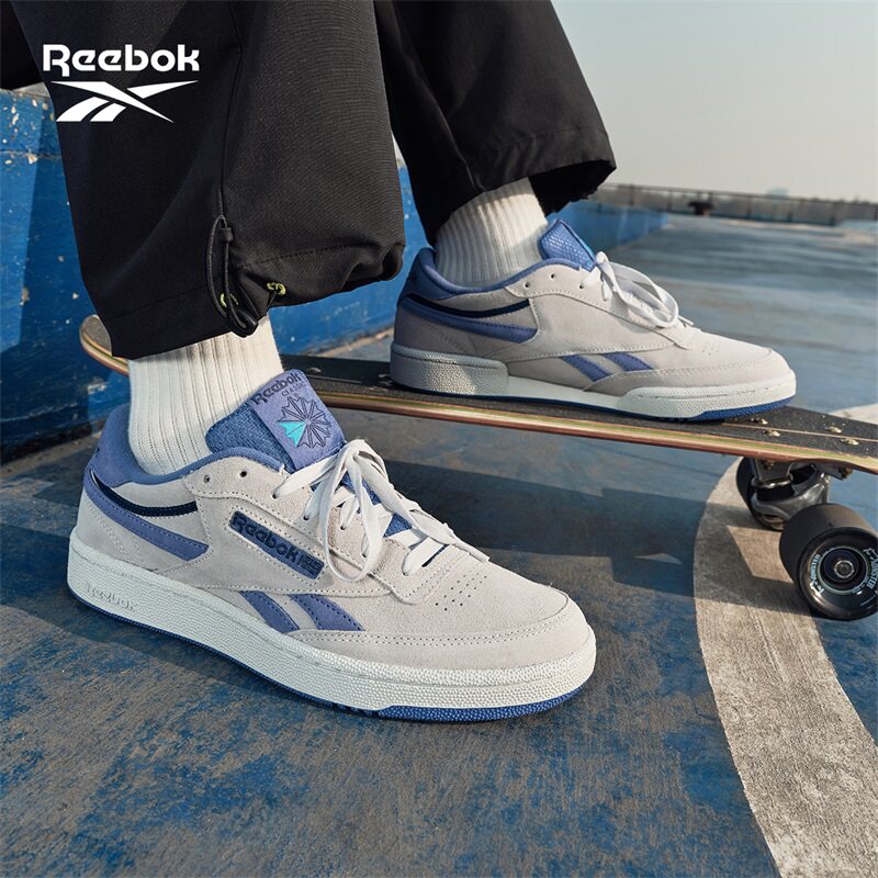Reebok锐步官方26新品男女CLUB C REVENGE复古运动休闲板鞋