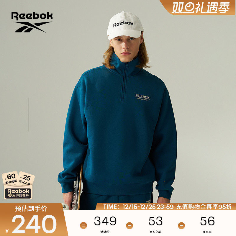 Reebok锐步官方24年新款男女时尚潮流经典LOGO百搭休闲套头卫衣