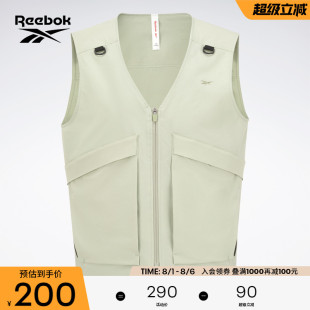 Reebok锐步官方运动休闲男子时尚 休闲复古百搭梭织夹克背心