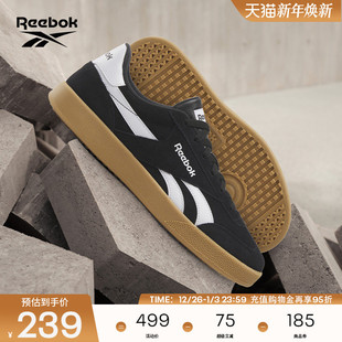 德训鞋 EDGE复古黑武士T头板鞋 男女SMASH Reebok锐步官方24新品