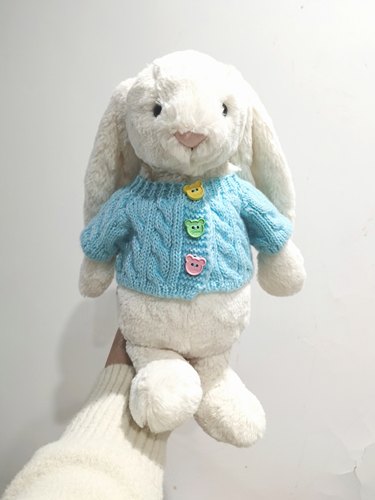 Jellycat邦尼兔31cm毛衣玩偶衣服