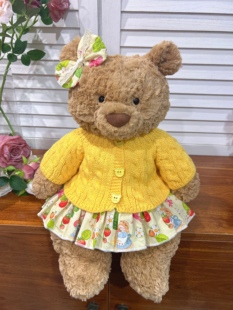 彩菲手作巴塞罗熊衣服玩偶毛衣圣诞娃衣新年套装 巴纳布斯猪裙子