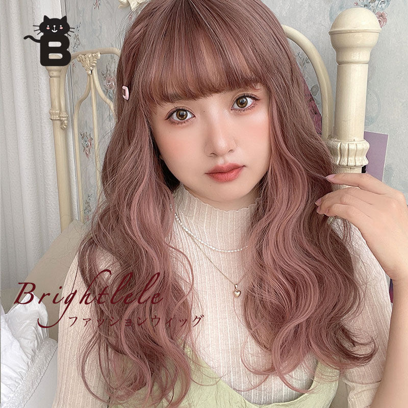 女装 ふんわり姫系ロングウェーブ前髪付きウィッグ