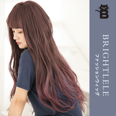 brightlele自然蓬松韩国女团假发