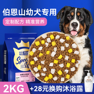 皇恒赛级 伯恩山狗粮幼犬粮4斤 伯恩山犬专用天然粮 小型犬狗粮
