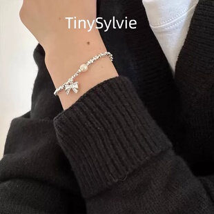 TinySylvie|细碎流光 缠于手腕| 蝴蝶结碎珠小众精致百搭手链