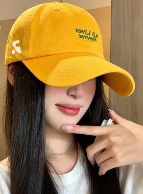 秋季女大头围宽檐刺绣棒球帽