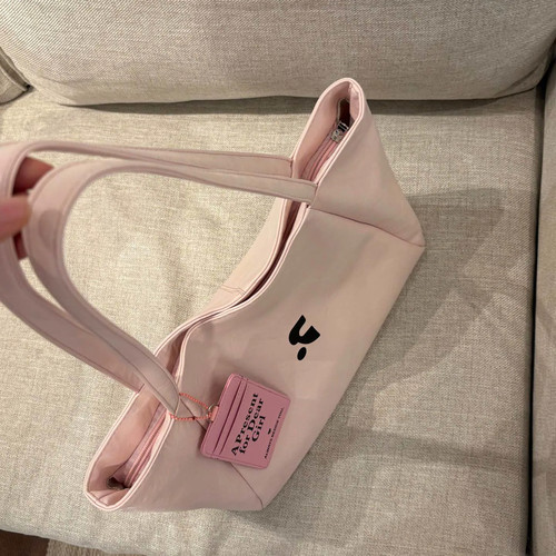 RR正品粉色大容量单肩托特包