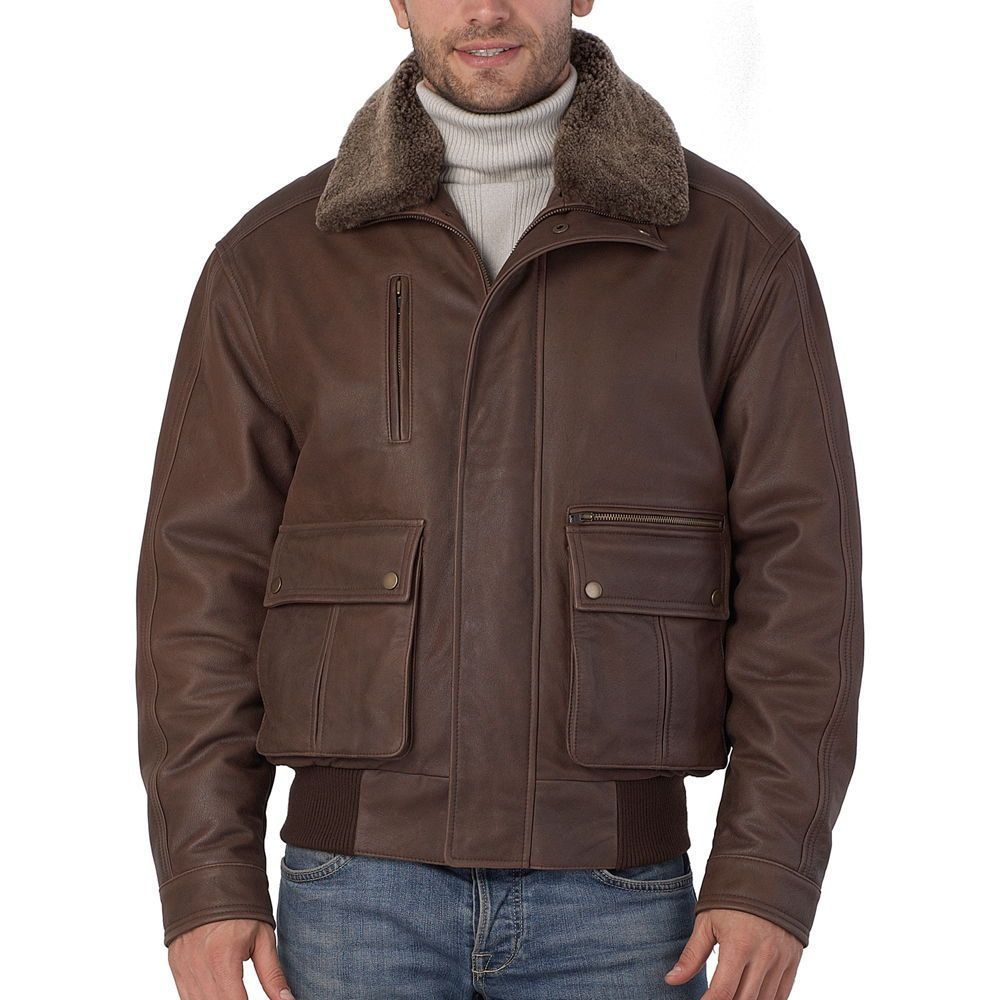 男士真皮牛皮皮衣二战空军飞行服219713