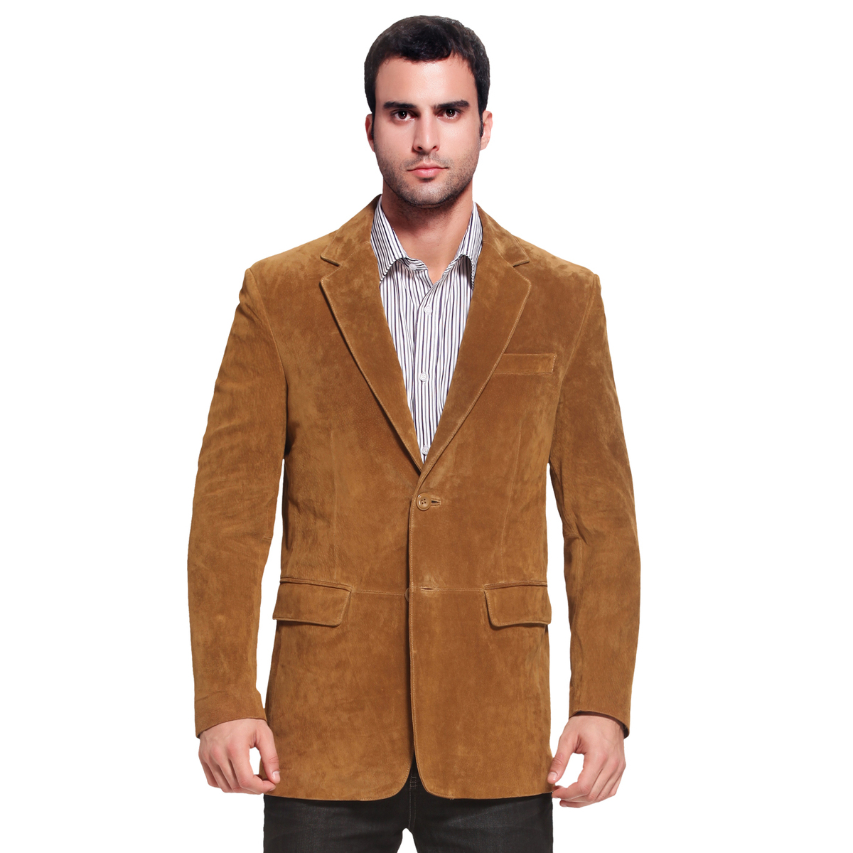 bgsd经典2粒绒面皮西装