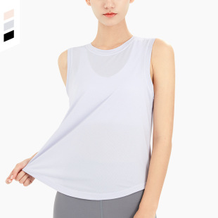 网孔运动罩衫女宽松瘦身健身衣上衣速干瑜伽服大码健身服运动T恤