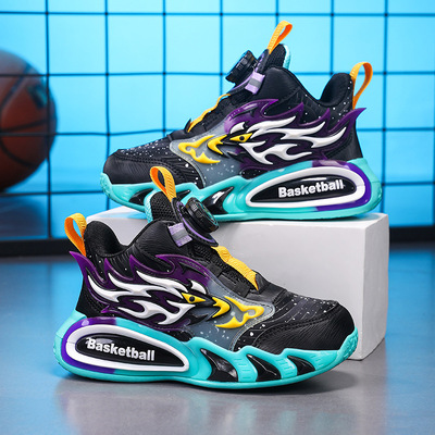 男童篮球鞋2025新款秋冬儿童运动鞋软底减震训练中大童男孩跑步鞋