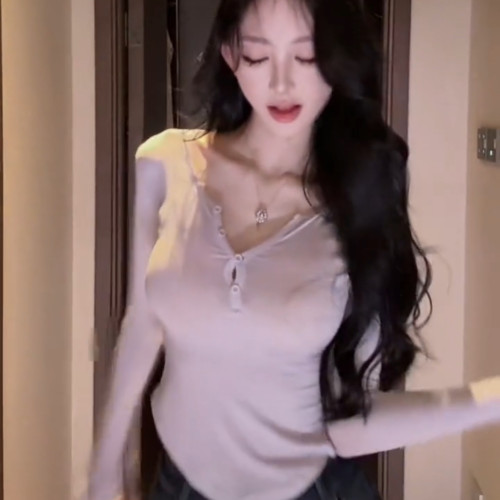 美人无骨打底衫薄款t恤