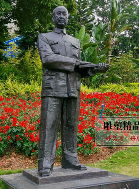 铸铜玻璃钢人物钱学森雕像