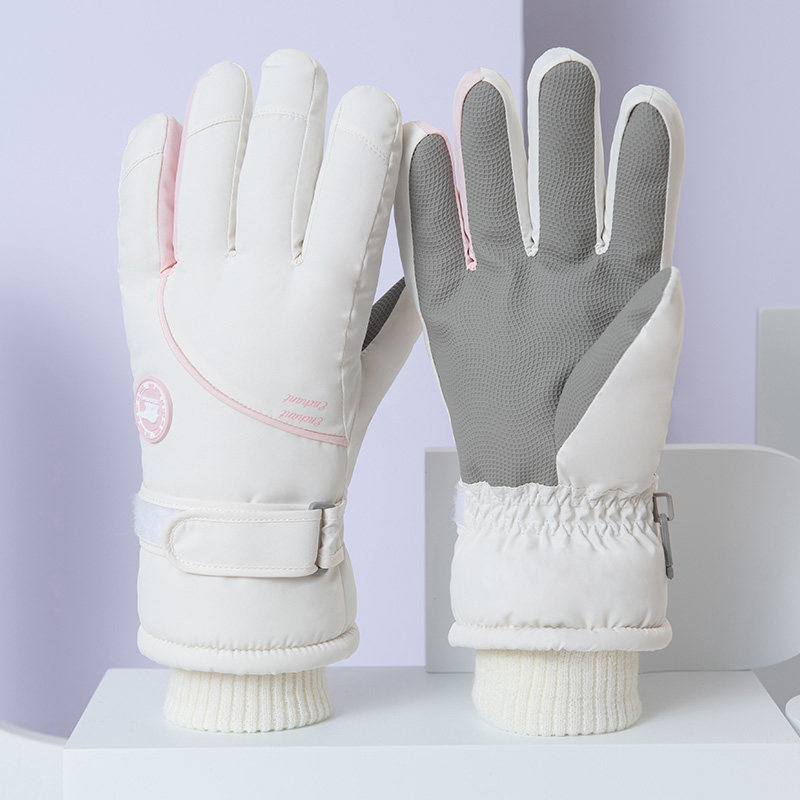冬季滑雪手套加绒加厚棉保暖防风电动车防寒触屏防水泼哈尔滨男女