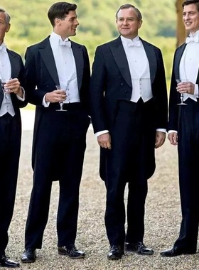 欧洲中世纪男士摩登舞燕尾服英伦风西装男歌手舞台合唱演出指挥服