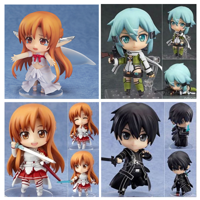 刀剑神域桐人亚丝娜可换脸手办