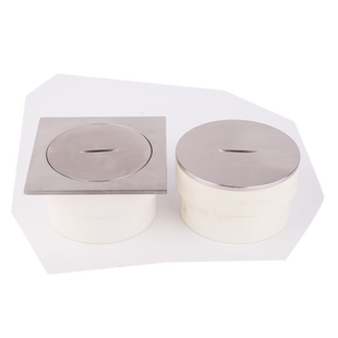 304不锈钢清扫口地面检查口扫除口堵头检修口110PVC清扫口盖地漏