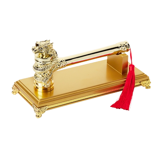 开工锤开工大吉锤金锤装修公司质量锤金色开工仪式用品开工锤子