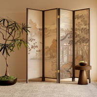 Chinese Song Dynasty aesthetic bamboo art screen shooting, partition living room, floor-to-ceiling live streaming background, entrance hall, shielding decoration, concealing ugliness thumbnail 7