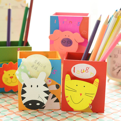 韩国文具批发可爱卡通多功能木质