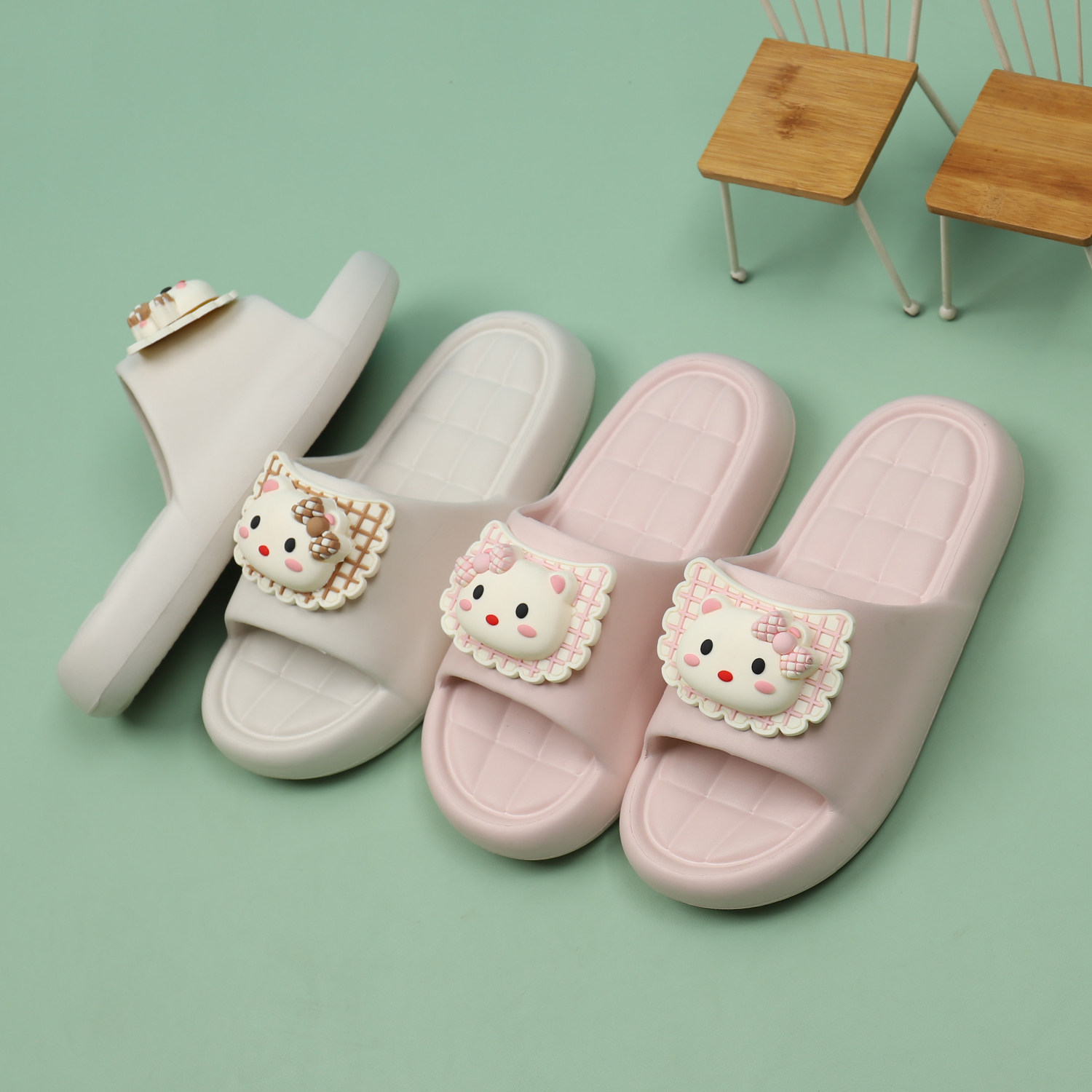 居家外穿防滑踩屎感厚底少女心凉拖鞋夏季新款可爱卡通一字拖鞋女,居家布艺,居家凉拖/凉鞋,淘宝优惠券,粉丝福利购,淘宝优惠卷