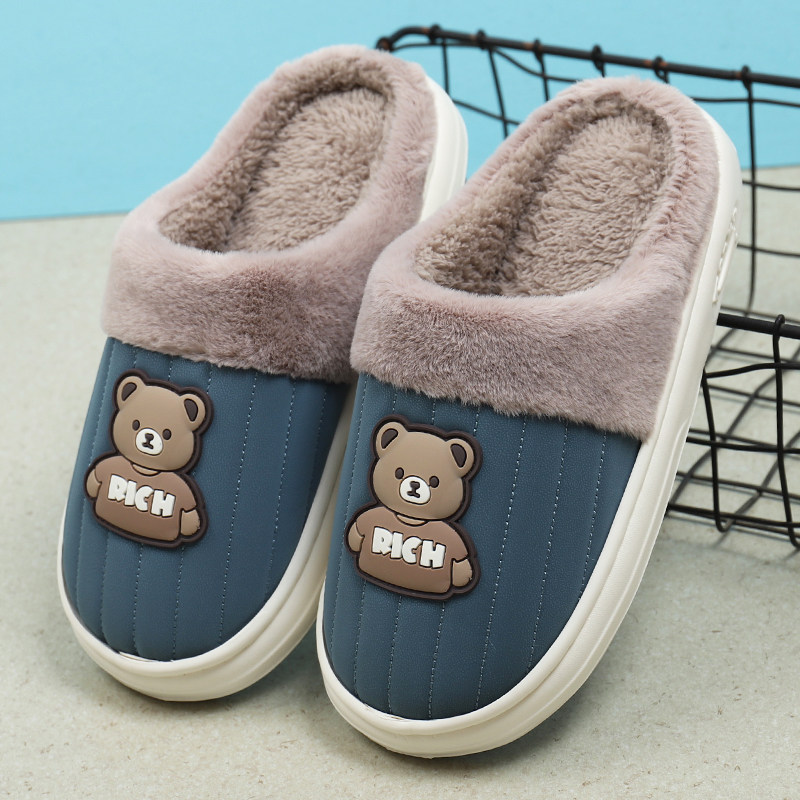 卡通儿童秋冬季保暖防滑耐脏棉鞋