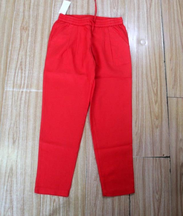 九分松紧腰小脚哈伦裤休闲