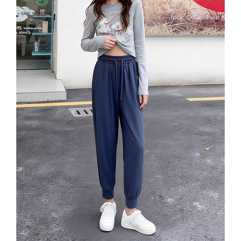 卫裤女2026新款百搭宽松束脚运动裤子显瘦春秋舒适弹力休闲哈伦裤,女装/女士精品,休闲裤,淘宝优惠券,粉丝福利购,淘宝优惠卷