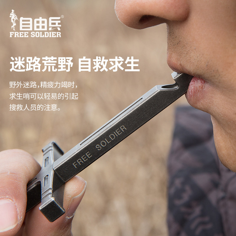 自由兵EDC防身十字架项链图片