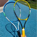 运输磕碰瑕疵全碳素网球拍一体高强度轻质学生入门耐打送底座网球