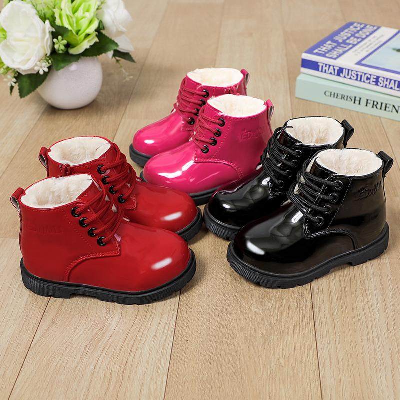 秋冬季新款加绒雪地靴3岁马丁靴5岁男女童防滑保暖鞋10岁皮面棉鞋,童鞋/婴儿鞋/亲子鞋,皮靴,淘宝优惠券,粉丝福利购,淘宝优惠卷