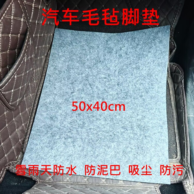 汽车毛毡加厚脚垫加大雨天免洗车通用加厚环保吸水防水防污泥巴