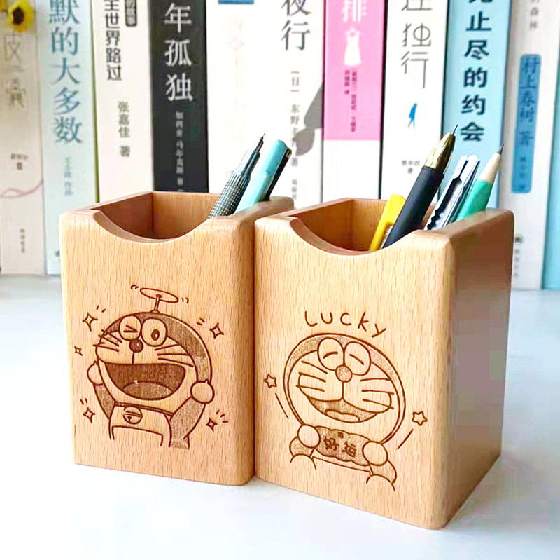 diy纯实木手工礼物定制桌面周边